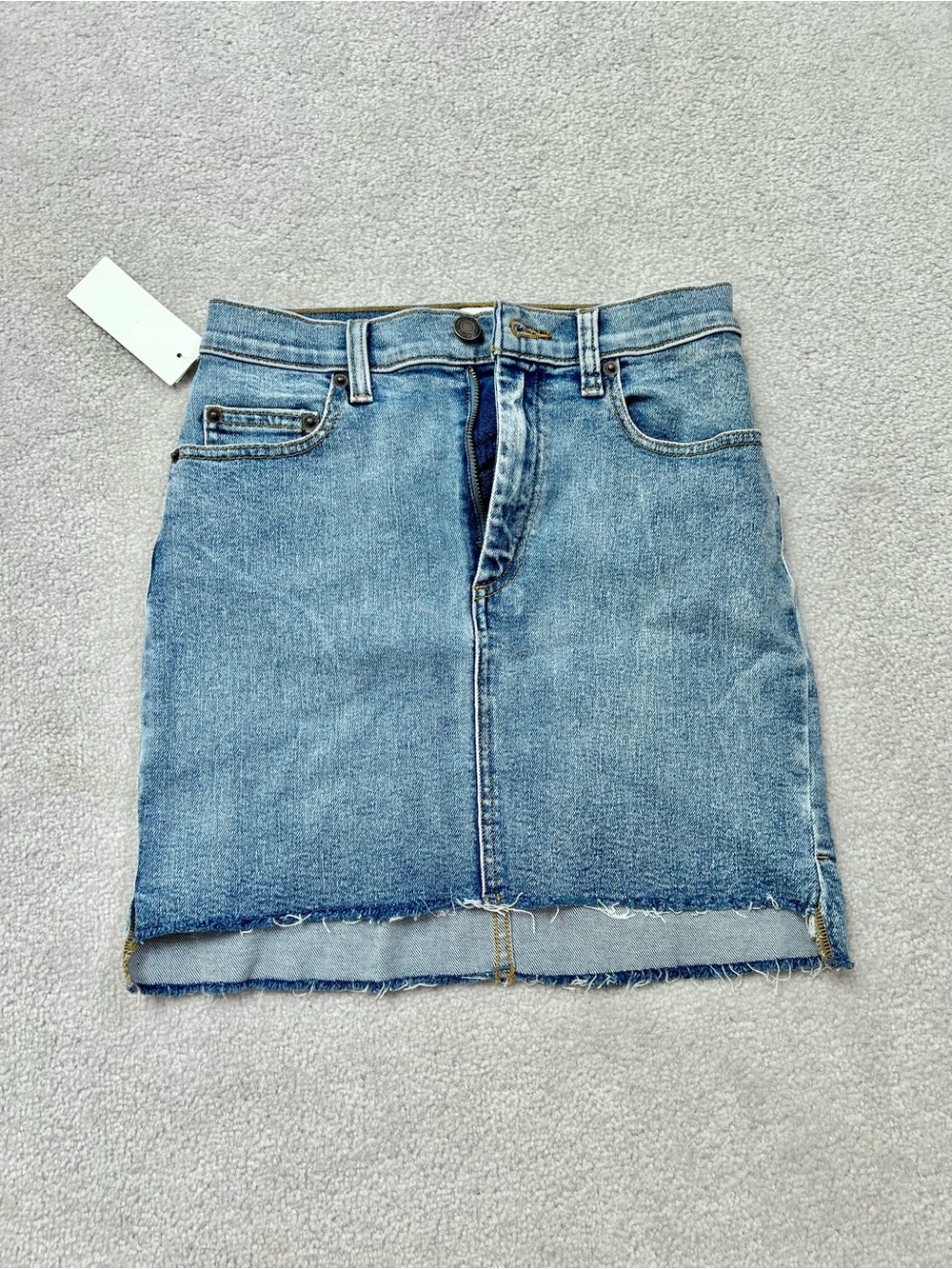 NWT Wilfred Light Blue Denim Mini Skirt